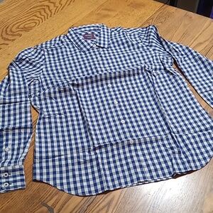Untuckit Womens BELLEZA NEW Work Shirt 4 Top Button Up Down Blouse GINGHAM